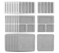 "36 Feuilles De Moustiquaire De Porte, RéParation De Moustiquaire, Patch De Porte De Balcon Anti-Insectes, RéParation De Trou De FenêTre Et De Porte Auto-AdhéSif ImperméAble Pour