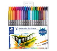 36 feutres de coloriage - Deux pointes - Couleurs Assortis - Staedtler 3200