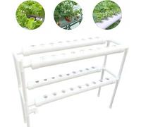 36-Hole Kit de culture hydroponique 2 couches de tubes pour plantes Rack hydroponique
