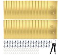 36 lames de rechange compatibles avec les tondeuses robotisées Mammotion séries Luba et YUKA, lames robustes en titane, lames revêtues, vis, rondelles et tournevis inclus.
