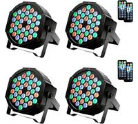 36 LED Lumière de Scène Phare par lampes Lunsy RVB multicolores Éclairage Scène Éclairage flexible Télécommande Contrôle DMX Disco Lumières Bar Noël Halloween
