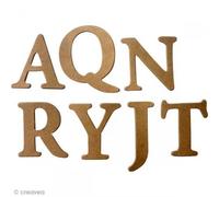 36 Lettres Alphabet Kraft 3.5 cm - Stickers