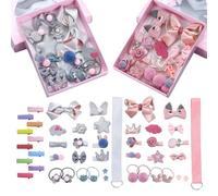 36 Morceaux D'Épingles À Cheveux Des Enfants Et 10 Morceaux D'Aiguilles De Cheveux En Métal Simples, De Cartons De Dessin Animé Cartocesse, Des Accessoires De Bricolage.