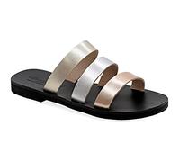 36 Multicolore 1 Emmanuela Sandales dans un ancien style grec, sandales plates en cuir à la main avec orteils ouverts, chaussures d'été de haute qualité pour dames