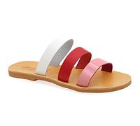 36 Multicolore 5 Emmanuela Sandales dans un ancien style grec, sandales plates en cuir à la main avec orteils ouverts, chaussures d'été de haute qualité pour dames
