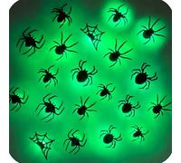 36 Pack 3D Bats Halloween Decorations Indoor&Outdoor - Waterproof Removable Bat Wall Decor for Halloween Party , Window, and Door Decor Displays (18*Spider)