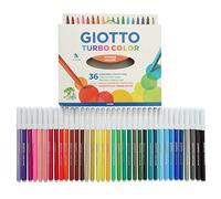 36 Pack - Giotto Turbo Colour Felt Tip Fibre Pens - Fine - School Kids Art