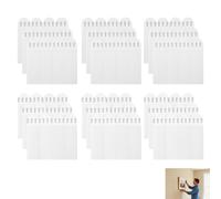 36 Paires Autocollant Cadre Mural, Languettes Accroches Tableaux 19×92mm, 72 Accroche Tableau Sans Percer pour Cadres Photos, Décorations Murales, Petits Miroirs, Horloges, Affiches, Sans Résidu