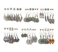 36 Paires de Boucles D'Oreilles Pendantes Vintage de Mode pour Femmes Filles Boucles D'Oreilles BohèMe pour Cadeaux D'Anniversaire/FêTe/Saint Valentin