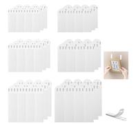 36 Paires Languettes Accroches Tableaux, Bandes Adhésives Autocollant Cadre Mural Accroche Tableau Sans Percer Amovibles Autocollant Fixations Percer Fixation Murale Adhésives Résistantes À L'Eau