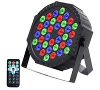 36 Par LED Projecteurs, Eclairage de Scène Digital Multiplex512 LED RGB DJ Lampe de Scène avec Télécommande 7 Modes d'éclairage pour DJ Disco Fête Étape Bar Club Halloween Mariage Noël