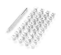36 pcs Acier Poinçon Alphabet Lettre Numéro Stamper Set 3mm / 6mm Poinçon En Acier Métal En Cuir Poinçonnage Outils BRICOLAGE En Cuir Artisanat Outils