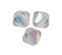 36 pcs Bicone PRECIOSA MC Bead Rondelle Xilion, 3.6 x 4 mm Crystal AB (Bicone Preciosa Mc Perle Rondelle Xilion Crystal AB)