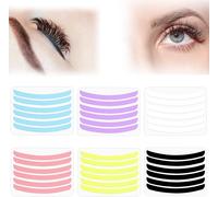 36 Pcs Eyelash Lifting Tape Kit,Silicone Eyelash Lifting Tool,Eyelash Lifting Pads,Reusable Perm Tape,Eyelash Lift Compensator (6 Colors)