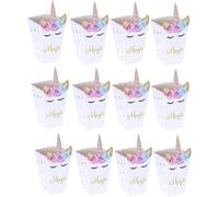 36 Pcs Licorne Boîtes de Pop- Corn Pop- Corn Collation Boîtes Bonbons Boîtes Licorne Partie Faveur