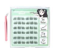 36 PCs réutilisables individuels ne colle pas presse sur les cils réutilisables Clusters auto-adhésif DIY Lash Extension