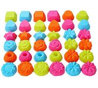 36 PCS Silicone Tasses De Cuisson Antiadhésive Cupcake Donuts Moules À Muffins Doublure De Pâtisserie Fournitures De Cuisine