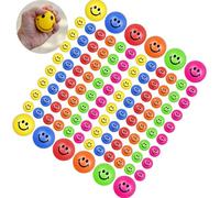 36 Pièces Balle Anti-Stress, Anti-Stress Balles de Sourire, 6cm Mini Anti-Stress Balles en Mousse, Soulagement Stress Anxiété Boules，Balle Anti Stress pour Récompense, Cadeau dinvités