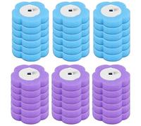 36 pièces Brosses de toilette jetables Recharges de brosse de toilette jetable Brosse WC jetable Brosse de nettoyage pour lavabo Baignoire Nettoyage domestique Balai de piscine (Bleu-Violet)