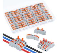 36 Pièces Connecteurs Électriques Rapides à Levier pour Domino Électrique et Cosses Électriques - Compatible avec Câbles 6mm², Goulottes et Raccords Étanches