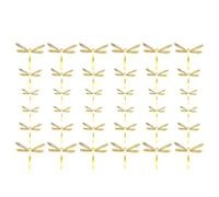 36 Pièces Décoration Libellule Artisanale 3d pour Mur, Maison, Or