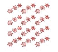 36 Pièces Décorations de Sapin de Noël Pailletés Flocons de Neige | Plastique Léger, Bord Lisse et Surface sans Bavure, à Suspendre Facile pour Vitrines, Guirlandes et Cartes