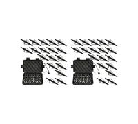 36 PièCes en MéTal Chasse Tir à L'Arc TêTes Larges 100 Grain 3 Lames Lames Pointes de FlèChe Compatibles avec ArbalèTe et Arc à Poulies