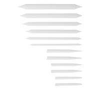 36 Pièces Estompes de Papier Double Tête pour Dessin, Blanches | Pointes Réversibles, Usage en Classe ou Croquis Extérieur, pour Pastel et Charbon
