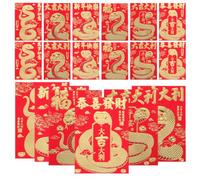 36 Pièces Hong Bao 2025 Enveloppe Rouge Chinoise, Grand Format | Année Lunaire du Serpent, Usage Festif pour Réunions Familiales et Fêtes D’entreprise