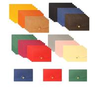 36 Pièces Mini Enveloppe Couleur, Petites Enveloppes, Enveloppe Cadeau Papier, Comme Cœur Fermeture, pour Noël, Cartes de Vœux, Invitations, Salutations et Lettres, Carte Cadeau de Mariage