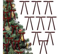 36 Pièces Nœuds de Noël en Velours,13x18cm Noeud Vintage Bourgogne Ornements Sapin de Noël,Noeuds Ruban Velours pour Couronne Décoration de Noel La Maison Mariage Intérieur Extérieur