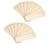 36 Pièces Pages en Bois Vierge, Lot DIY à Suspendre | Bois Beige Poli, Trou Prêt à L’emploi, pour Bouquets Présents, Livres, Déco Maison et Classe