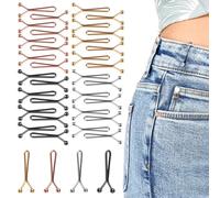 36 Pièces Pince pour Pantalon Trop Large, 3,5×1,7cm Les Poignets Et Les Jambes De Pantalon, Pas De Couture Nécessaire pour Resserrer La Taille per Robe Anti Marche Fixe, Ourlet Cambrure Retouche