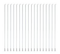 36 Pièces Rayon de Vélo en Acier Galvanisé J-bend, Argenté | Remplacement Fiable, Support Renforcé, Installation Simple, pour Vélo Électrique, Truing, Mécanos et Utilisation Quotidienne