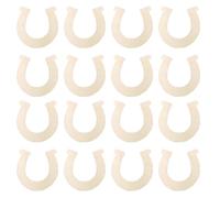 36 Pièces Rondelles de Bois en Fer à Cheval pour Garçon et Filles