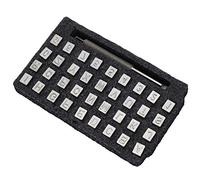 36 Pièces Tampon en Cuir Motif Numéro Alphabet Poinçon Sculpture Artisanat Outil de Bricolage Artisanat du Cuir Bricolage avec un Impact Puissant, adapté à la Maroquinerie Faite