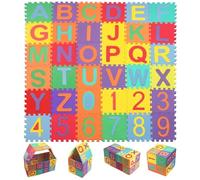36 Pièces Tapis de Puzzle pour Enfants, Mousse Bébé, Dalle Mousse, Jeu Très Résistant - Convient aux 4-6 Ans (9x9cm)