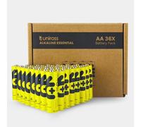 36 Piles Alcalines AA / LR6 Uniross Essential