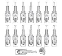 36 Pin Dermapen Microneedling 15 Pièces Aiguille Microneedling Aiguilles de Cartouches de Remplacement Cartouches de Rechange Dermapen Pour Auto Derma Stylo (Aiguille à vis)