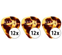 36 Plectres Médiators Guitare Electronique Acoustique Heavy Medium Thin Pack Set