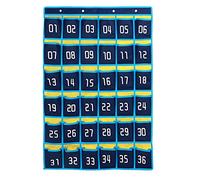 Sujhyrty 36 poches numérotées pour tableau de téléphone portable, sac de rangement à suspendre pour salle de classe, téléphone portable, calculatrice