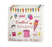 36 Serviettes de table pour l'entrée à l'école, 3 couches Serviettes de table Ecolier Serviettes Rentrée des classes Décoration de table Rentrée des ille Garçon 33x33cm Serviette en papier