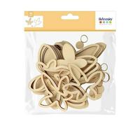 36 Silhouettes - Slow Life - Fleurs - Bois