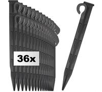 36 X Plastic Ground Nails-Durable And Uv Resistant Ground Anchor For Camping,Garden,Beach-Outdoor Pegs
