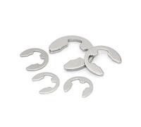 360/200 pièces/ensemble E Clip ensemble Circlip rondelle assortiment Kit 304 acier inoxydable 1.2-15 Mm externe C Clip for arbre(M1.2-m15 360pcs)