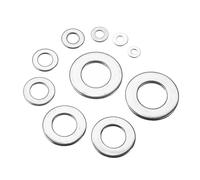 360/580 pièces 304 rondelle plate en acier inoxydable simple joint d'étanchéité ensemble d'anneaux Kit d'assortiment for bouchons de puisard pour Vis et Boulons(360PCS)
