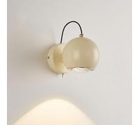 360° Adjustable Magnetic Wall Sconce Lamp Modern Cream Style Wall Light with On/Off Switch 8W Bedside Reading Wall Lamp Aluminum Nordic Sconces for Desk and Study Room Clear Glass Shade (Size :/3 Colo