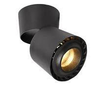 360° Adjustable Panoramic Downlight IP22 Waterproof LED Professional No Strobe Soft Light Home Decoration Spotlights for Living Room Mall Hotel Lighting High,White Light_Black-15W