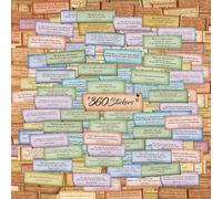 360 Autocollants de Versets Bibliques, 180 Modèles de Style Machine à Écrire Rétro Autocollants Religieux Chrétiens Inspirants Étiquettes Imperméables Vintage pour Scrapbooks, Bouteilles, Ordinateur