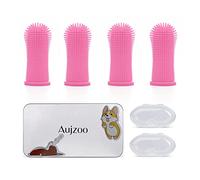 360° Brosses à Doigts pour Chien et Chat en Silicone Souple pour Animaux de compagnie Nettoyage de Dents Lot de 4